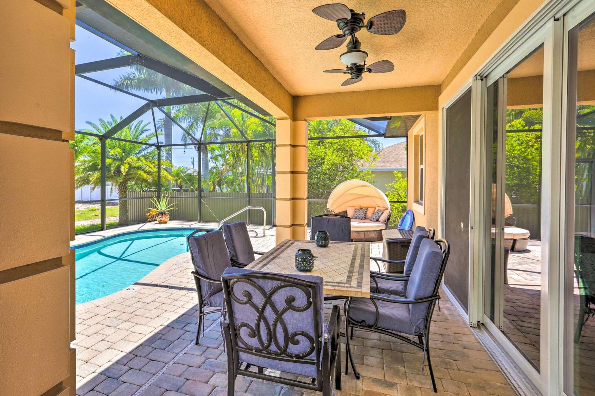 Tropical Cape Coral Retreat With Hot Tub And Pool! Villa Exterior photo